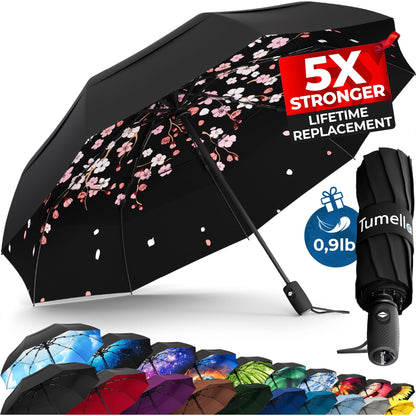 TUMELLA Elite Windproof Travel Umbrella
