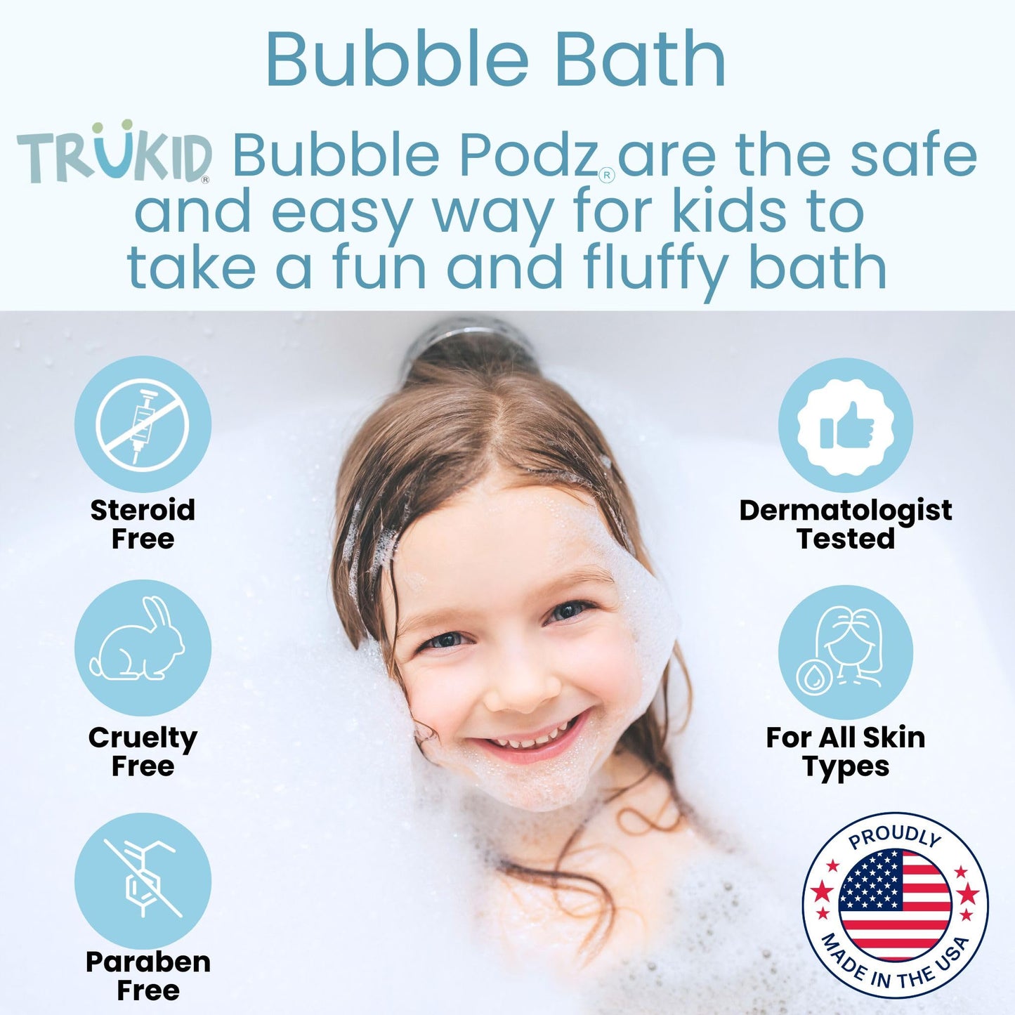TruKid Bubble Podz: Gentle Lavender Bath Bombs