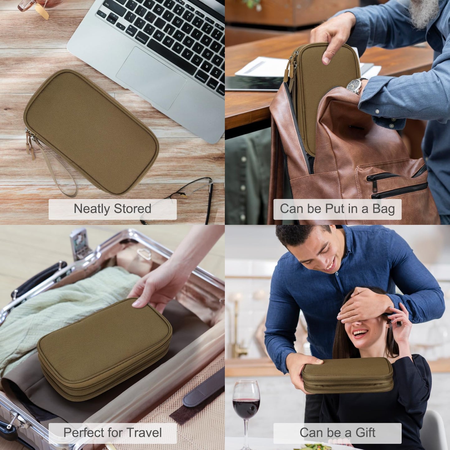 FYY All-in-One Travel Cable Organizer Pouch