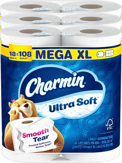 Charmin Cloud Soft: 6 Mega = 24 Regular Rolls