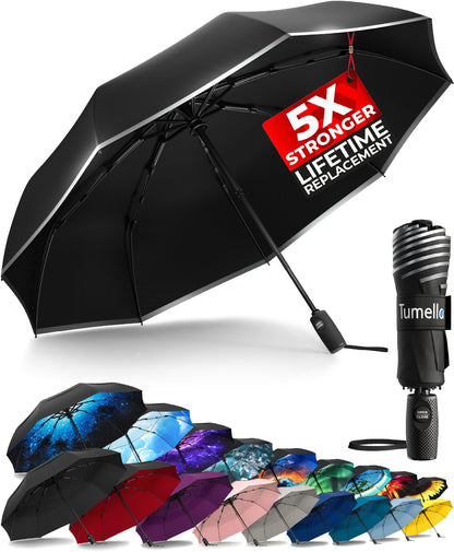 TUMELLA Elite Windproof Travel Umbrella