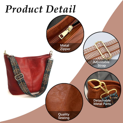 ChicHobo Vegan Leather Crossbody Bag with Strap