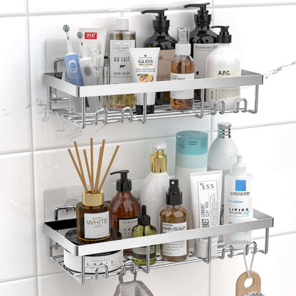 Moforoco Adhesive Shower Caddy Shelf Organizer