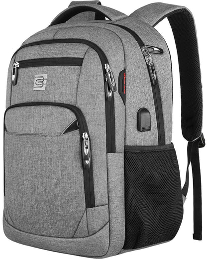 SecureSlim Laptop Backpack with USB & Water Resistance