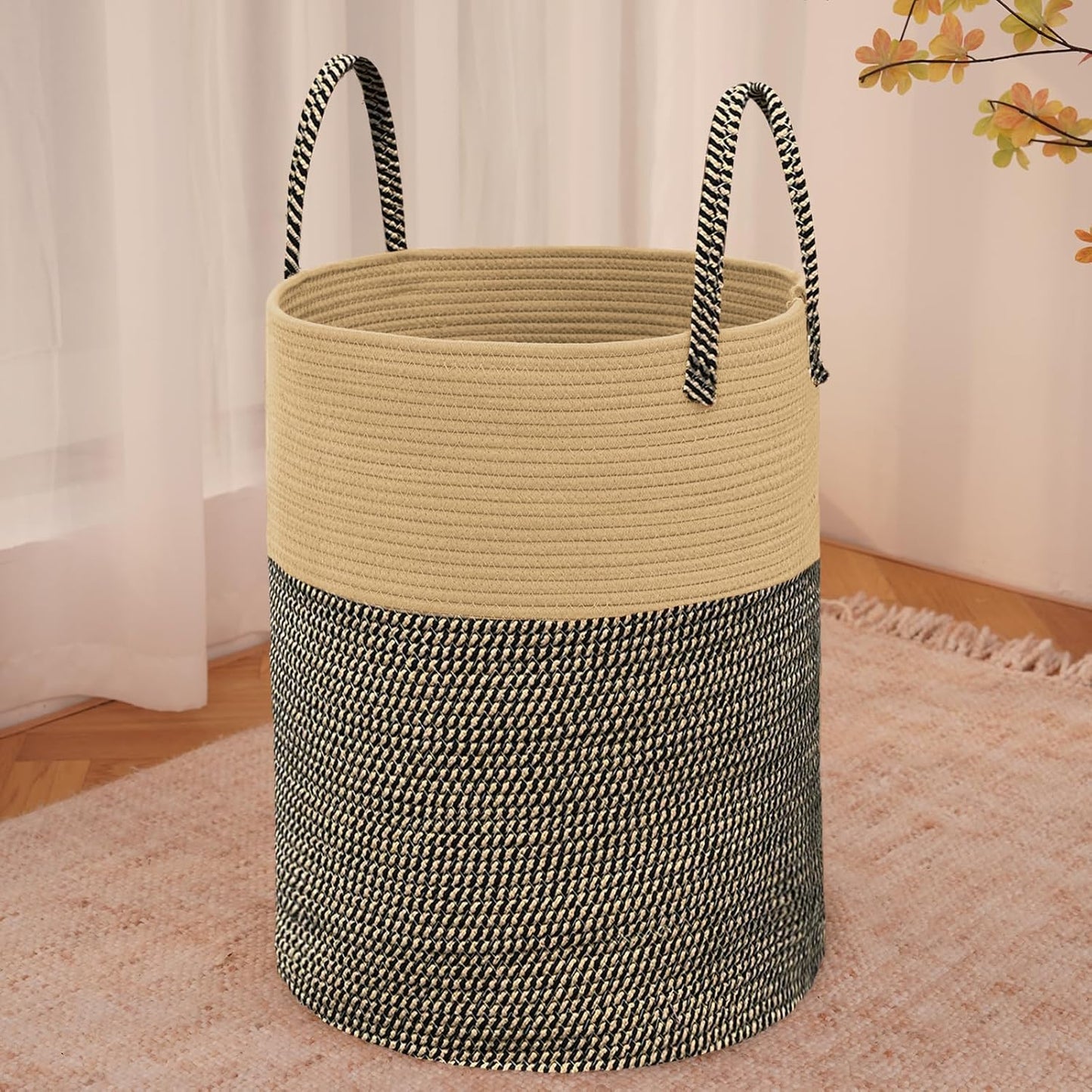 Purple Woven 80L Laundry Basket & Storage Bin - Handbags Specialist Headquarter