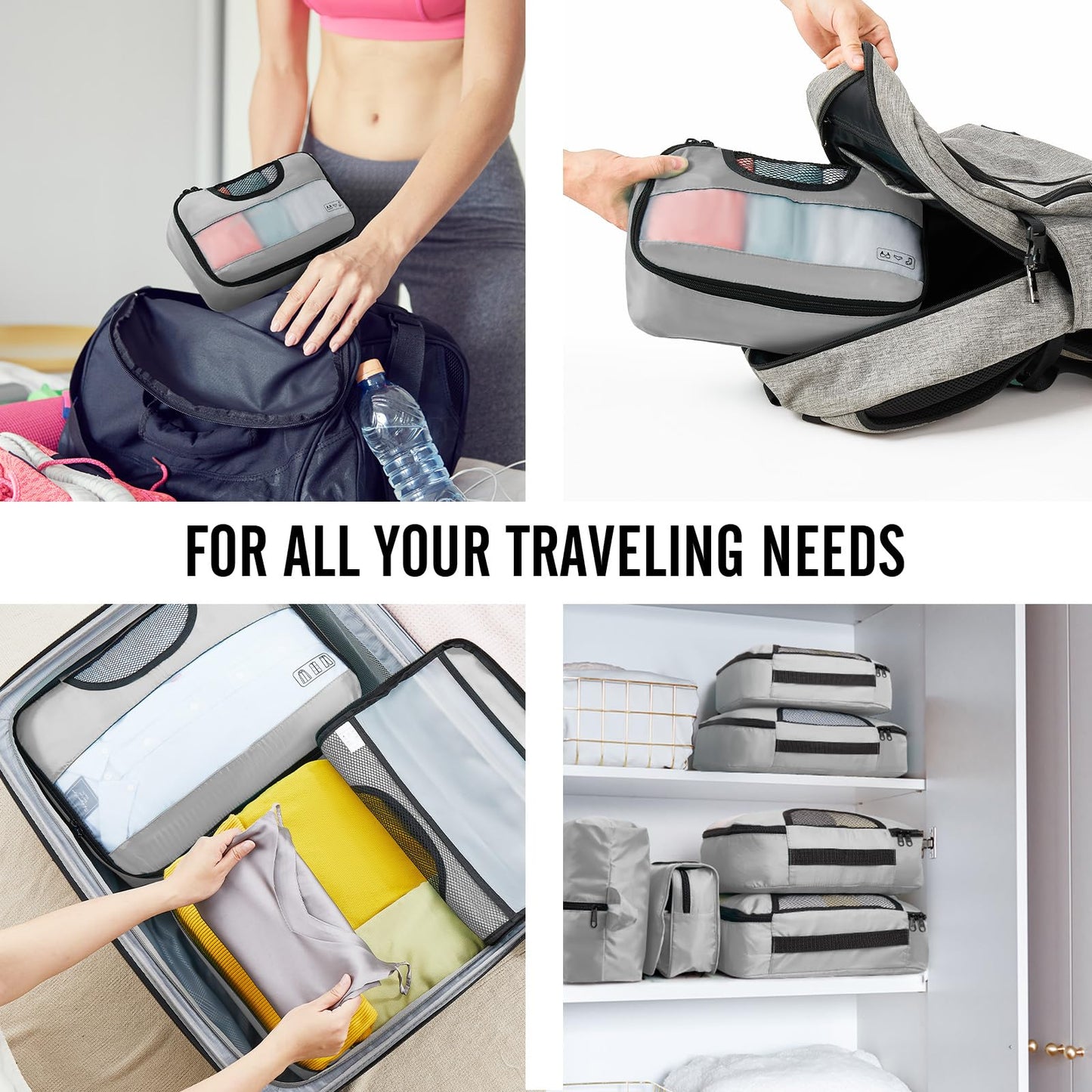 Veken Travel Cubes - 8 Piece Set