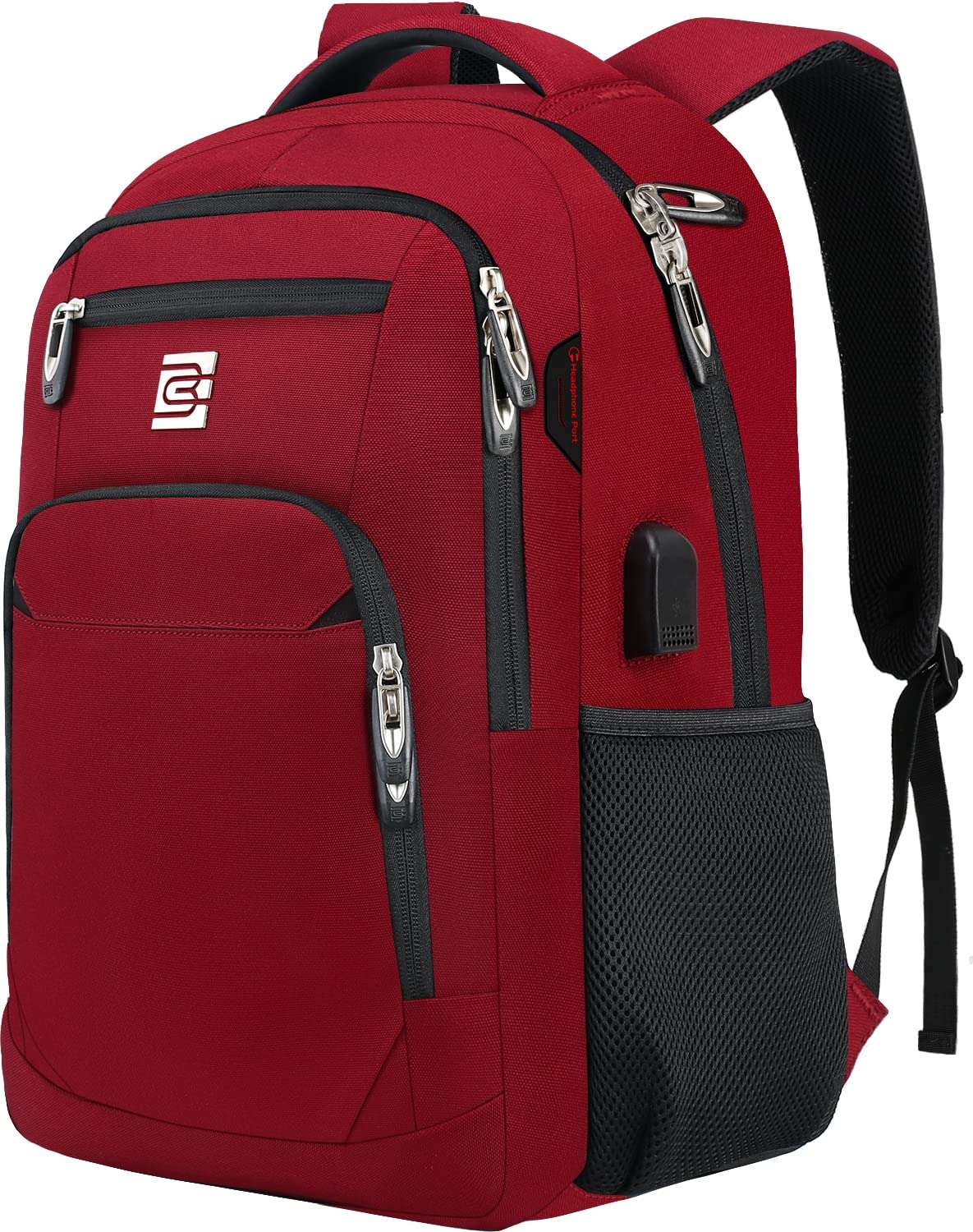 SecureSlim Laptop Backpack with USB & Water Resistance