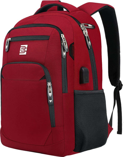 SecureSlim Laptop Backpack with USB & Water Resistance