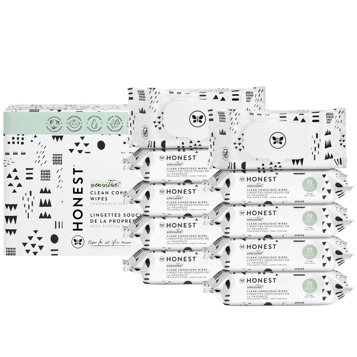 EcoGentle Multi-Use Wipes for Sensitive Skin