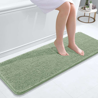 OLANLY Luxe Chenille Bath Mat - Quick Dry & Soft