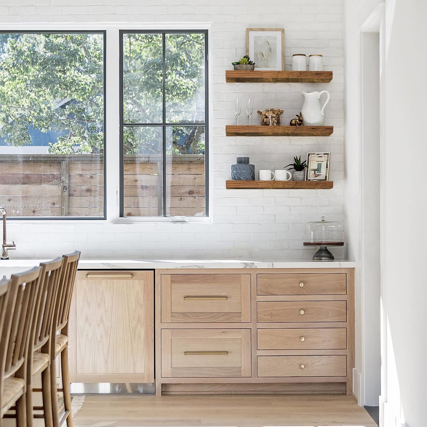 Rustic Farmhouse Shelves (008-40BN)