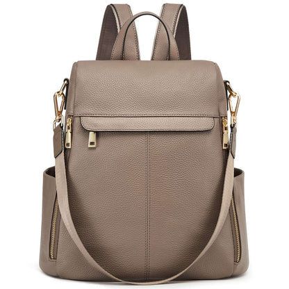Kattee Women's Luxe Anti-Theft Leather Backpack Bag