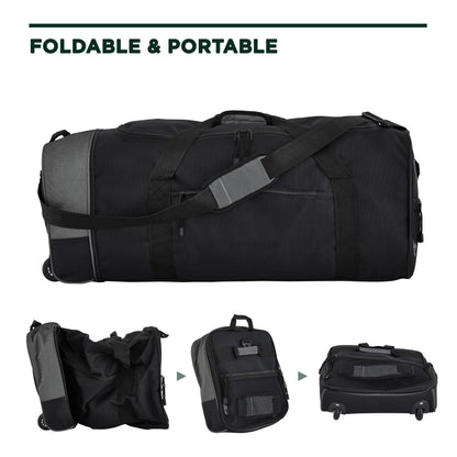 Traveler's Club Expandable Rolling Duffel Bag 32