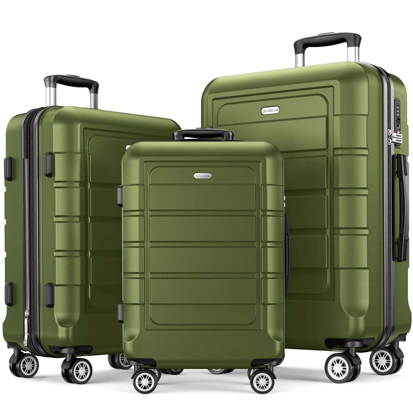 Expandable ShowKoo Suitcase - Durable & TSA Lock