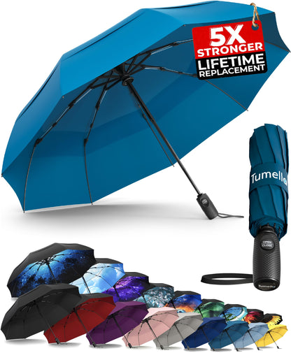TUMELLA Elite Windproof Travel Umbrella