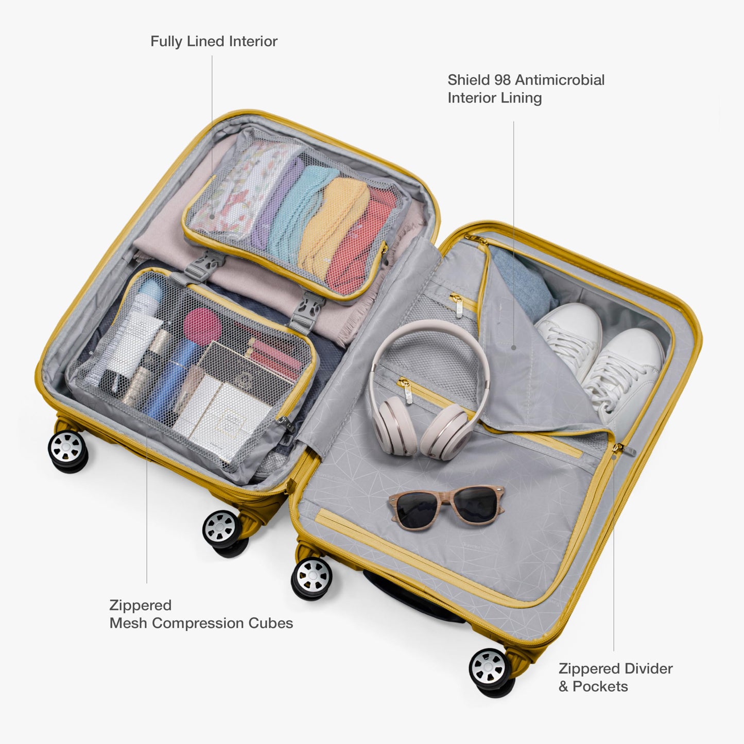 Traveler's Choice Indestructible 22 Spinner Carry-on