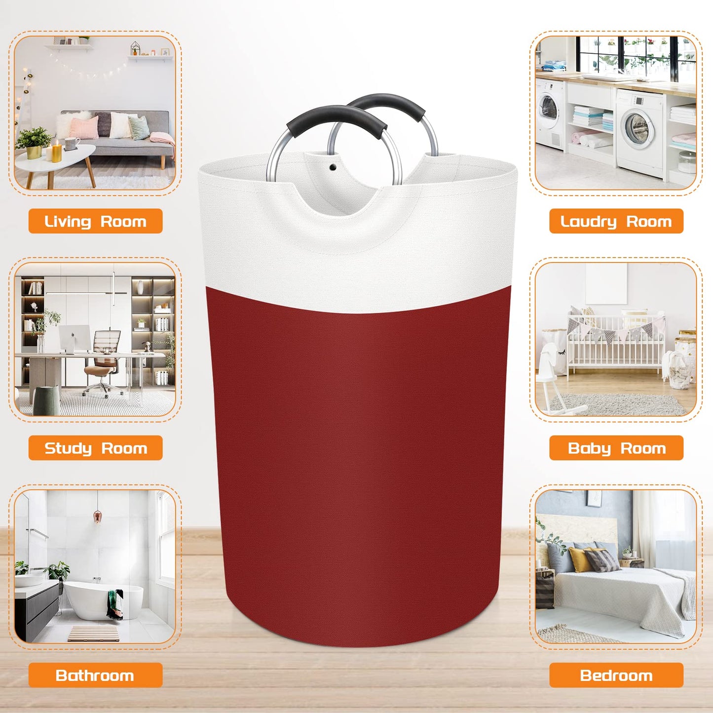 BlissTotes 90L Collapsible Laundry Hamper - Black