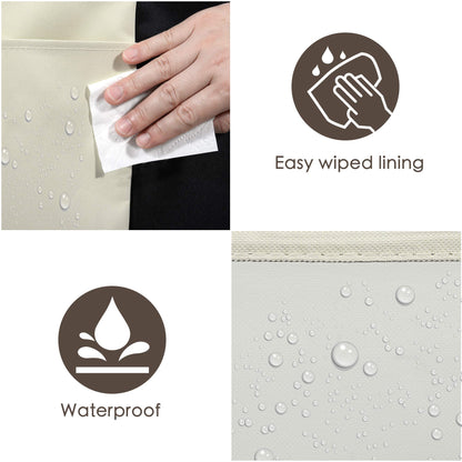 Wheeled 3-Section Laundry Cart - 240l Organizer