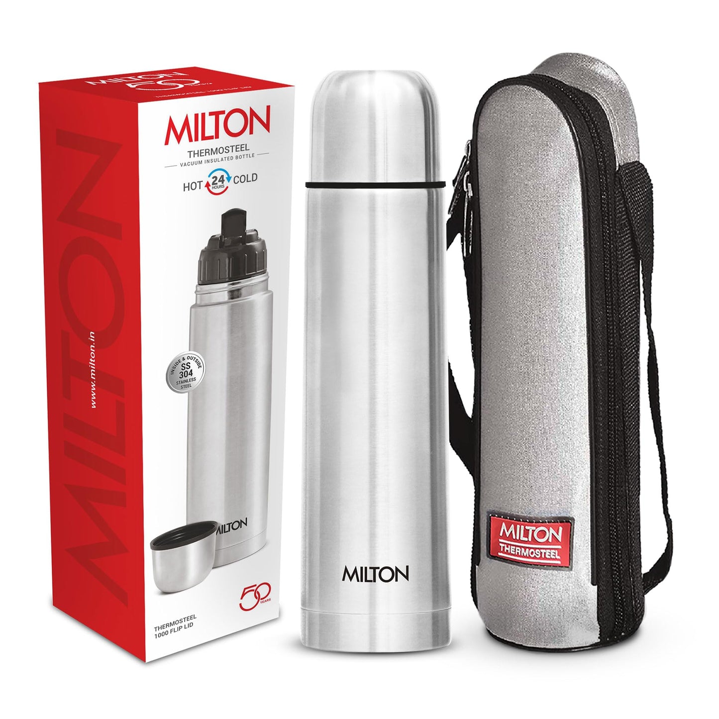 Milton Flip Lid Thermosteel 500ml - 24hr Hot & Cold