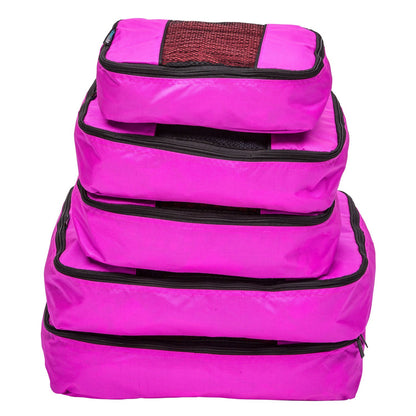 TravelWise Weekender Packing Cube Set - Silver 5-Piece