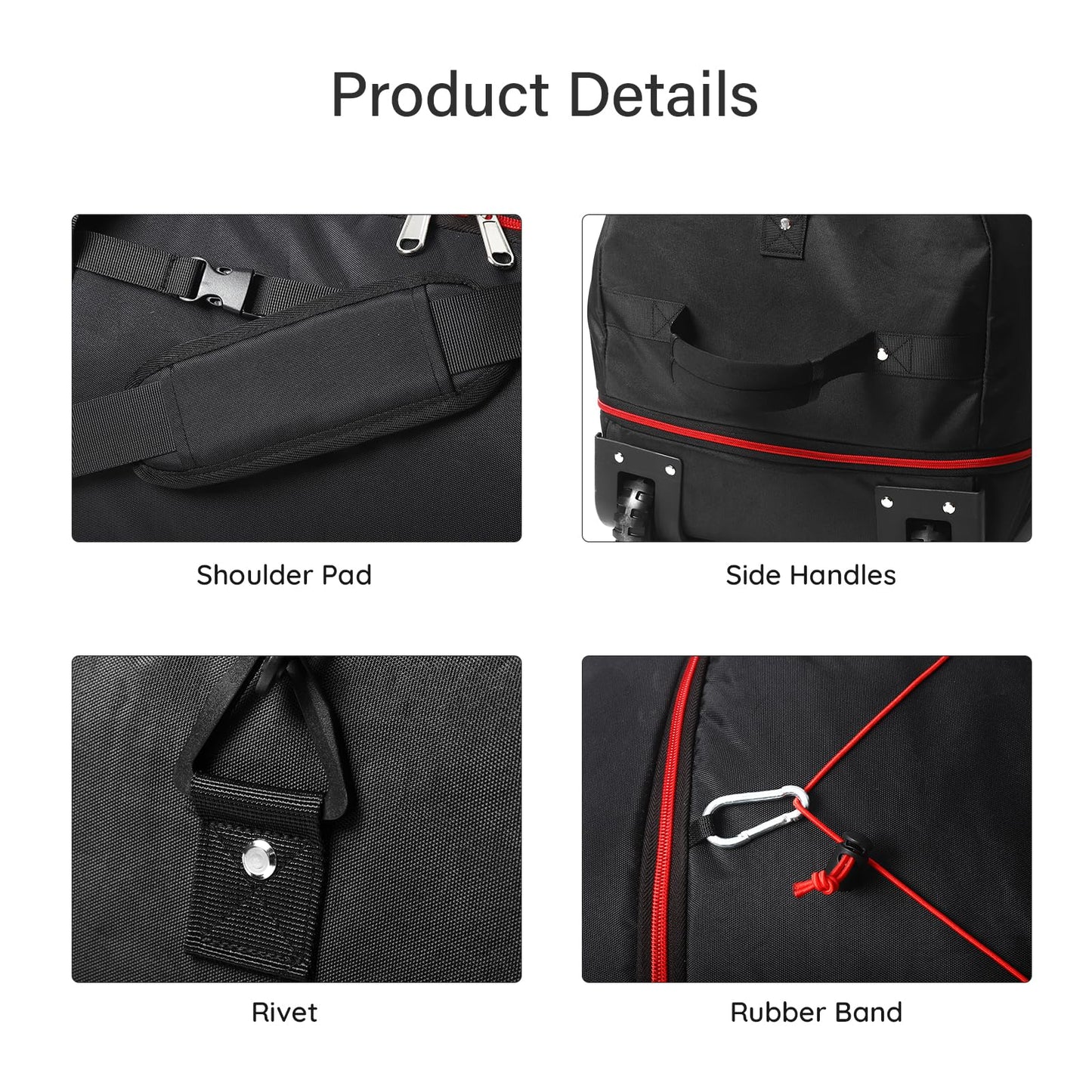 AquaRoll 29 Quilted Wheeled Duffle Backpack