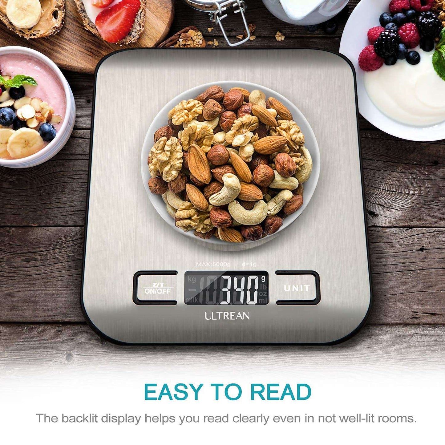 Ultrean Kitchen Scale - 11lb Capacity