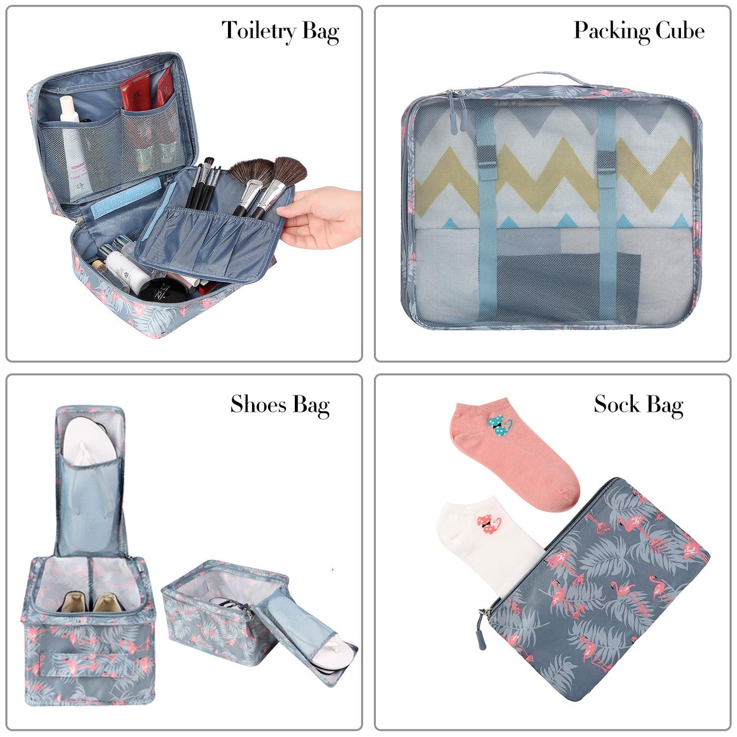 TravelMate 8-Piece Packing Cubes