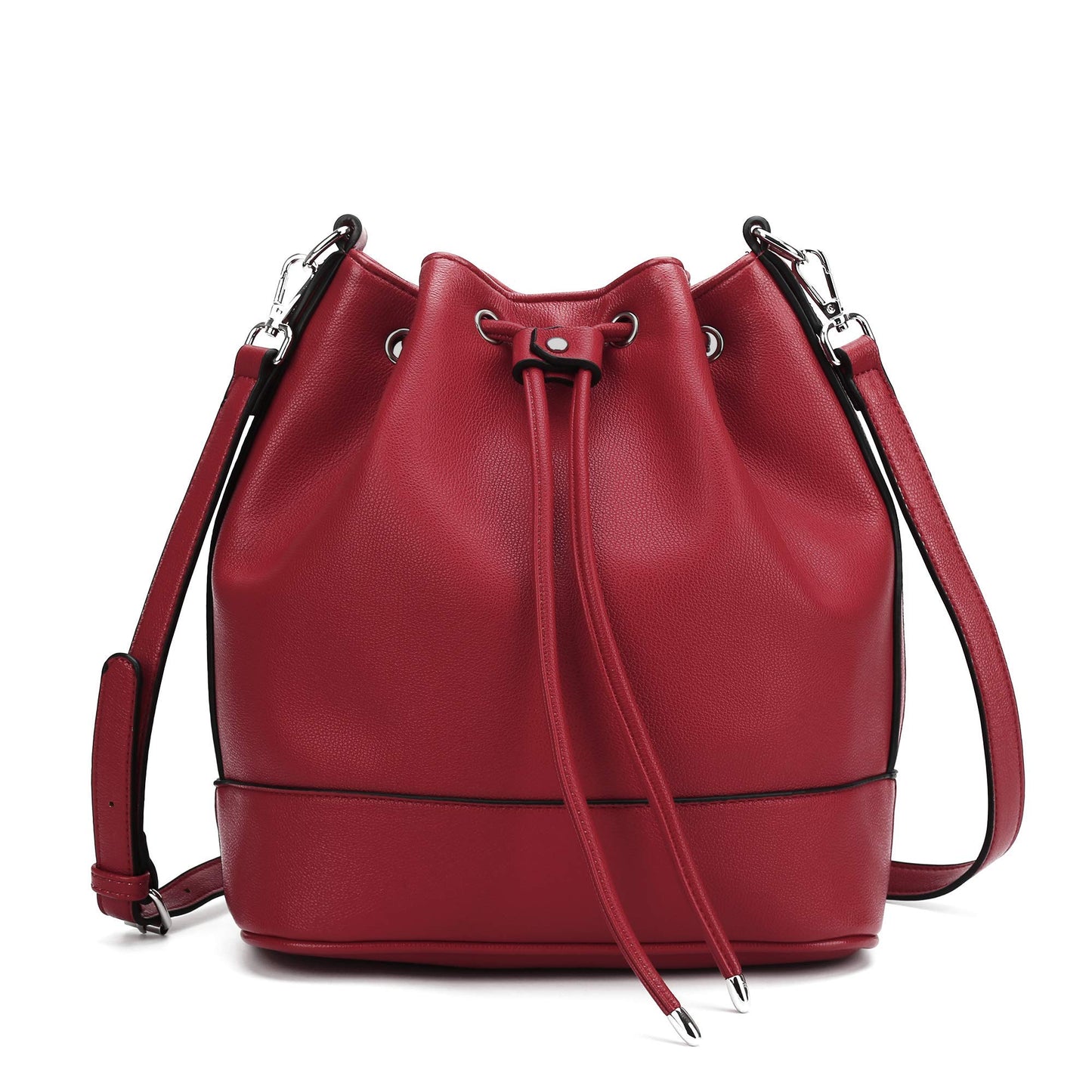 AFKOMST Chic Leather Bucket & Crossbody Bag Set