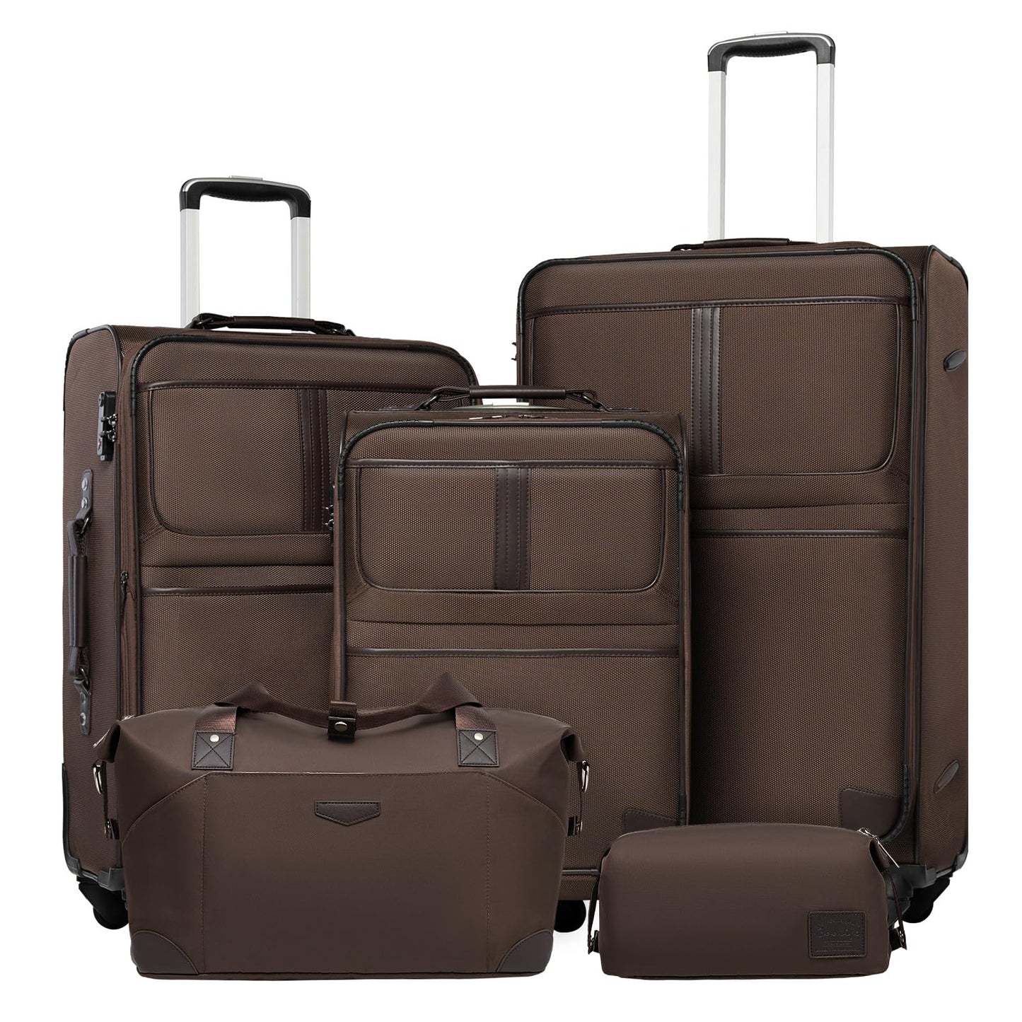 Coolife Expandable 4-Piece Spinner Luggage Set