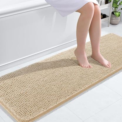 OLANLY Luxe Chenille Bath Mat - Quick Dry & Soft