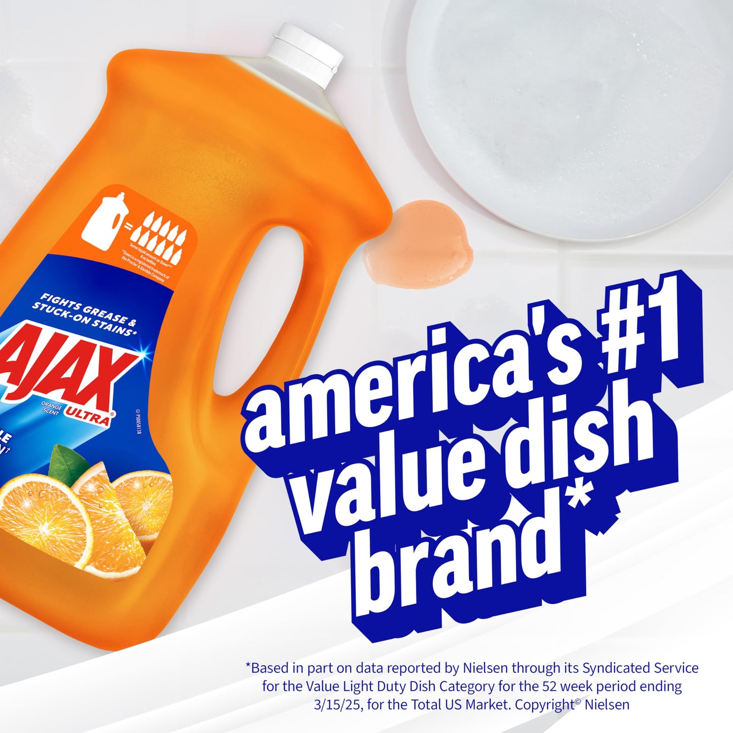 Ajax Triple Orange Dish Soap - 90 fl oz
