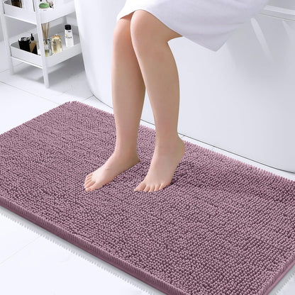 OLANLY Luxe Chenille Bath Mat - Quick Dry & Soft