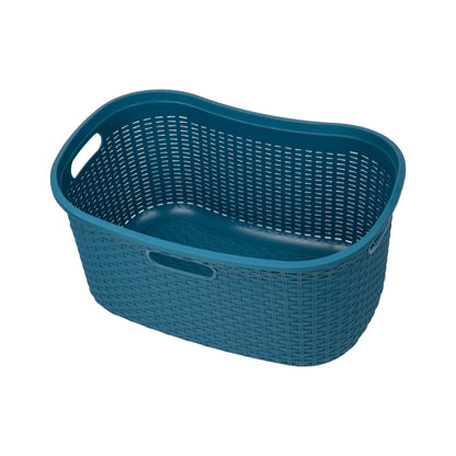 Ivory Wicker Mind Reader 40L Laundry Basket