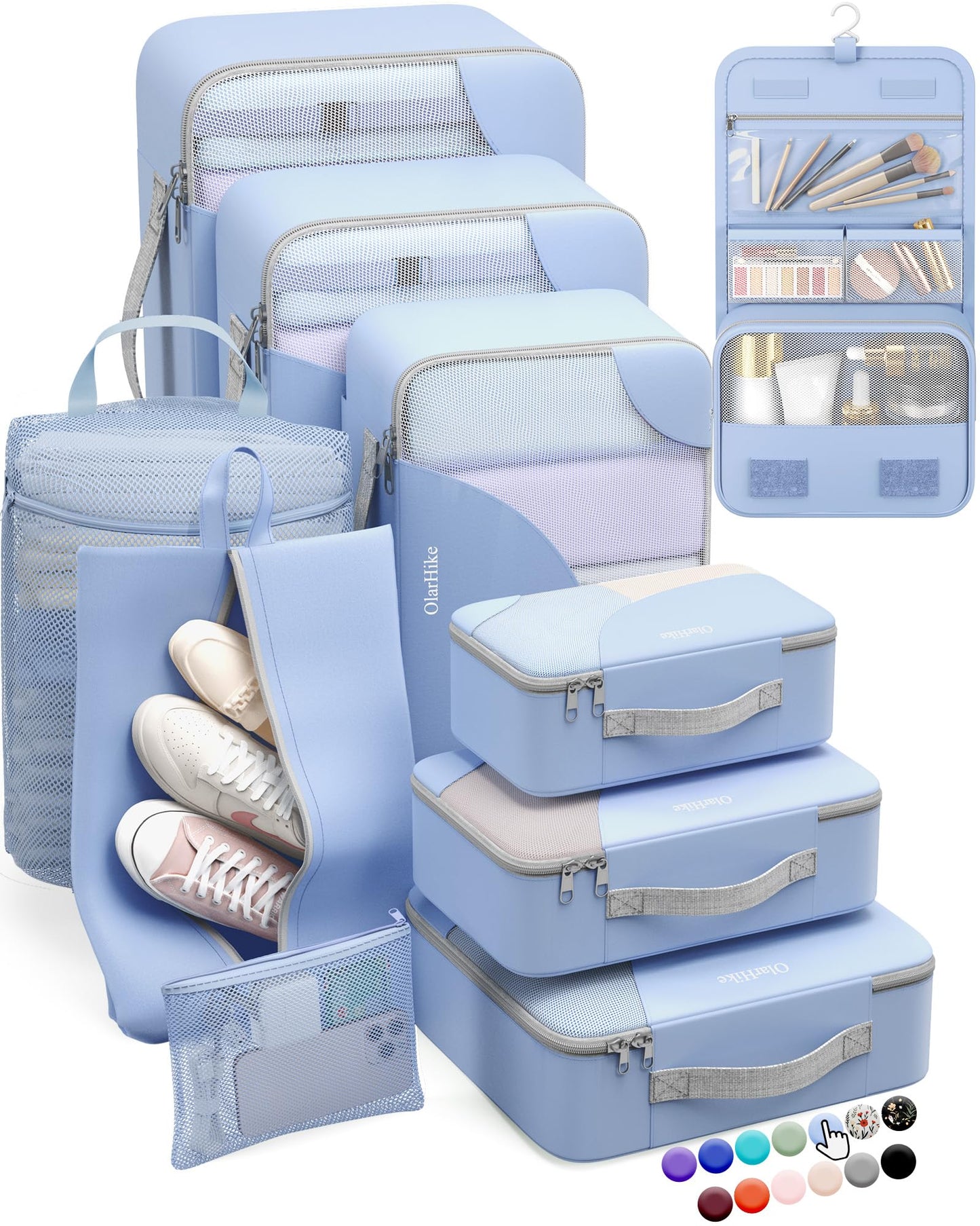 OlarHike Travel Cube Set - Cream Organizer & Gifts