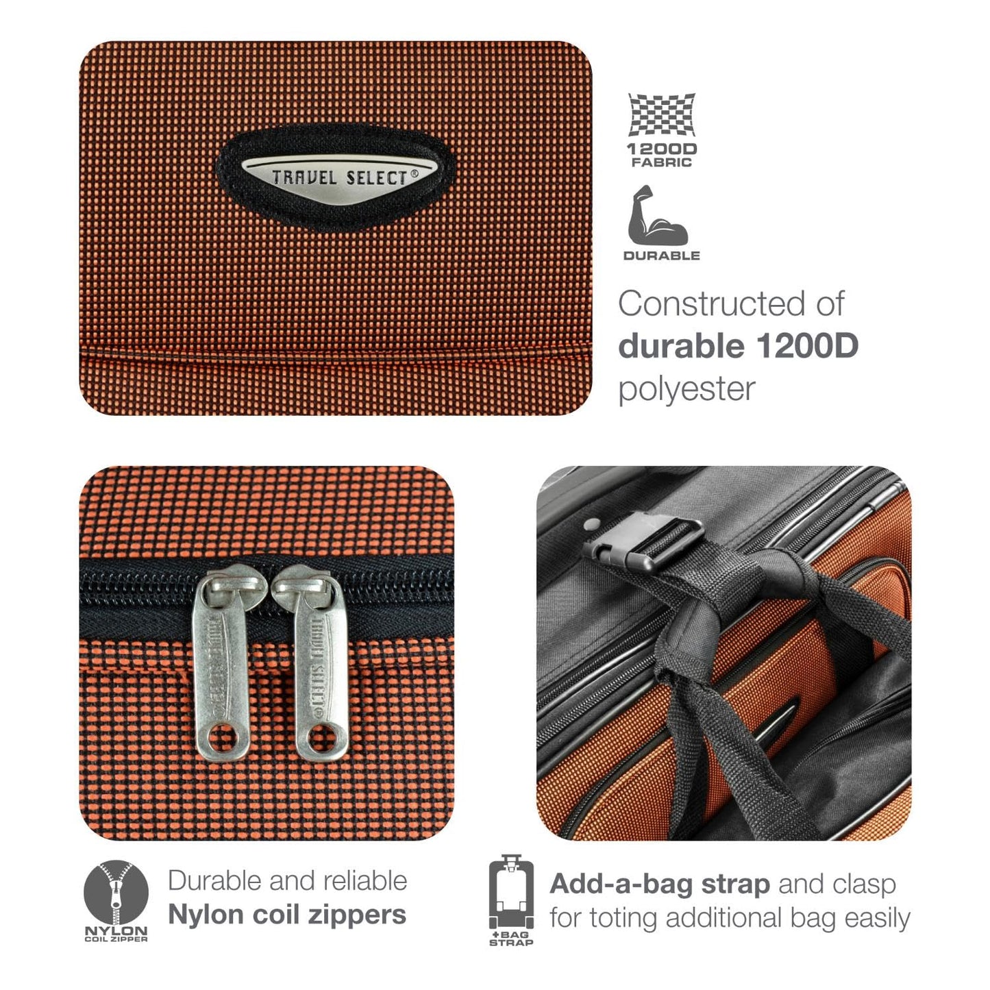 Travel Select Amsterdam 4-Pc Expandable Luggage Set