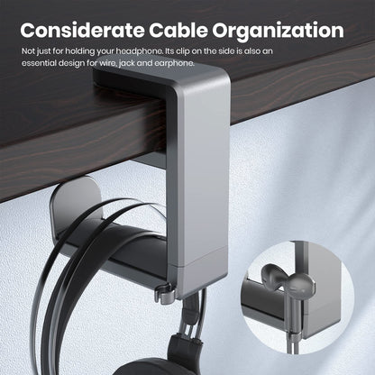 EURPMASK 360° Rotating Headphone Stand & Organizer