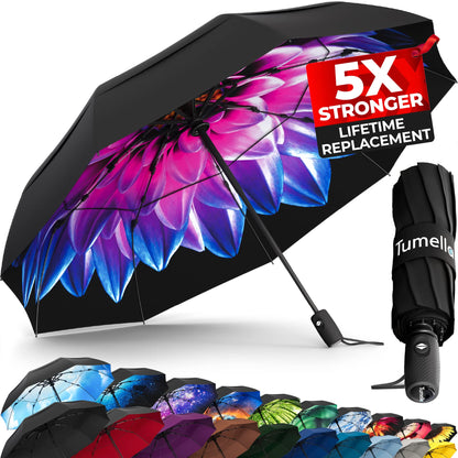 TUMELLA Elite Windproof Travel Umbrella