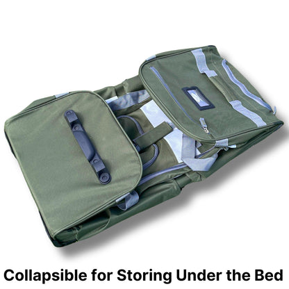 Olympia 22 Max Wheeled Duffel: 8-Pocket Water-Resist