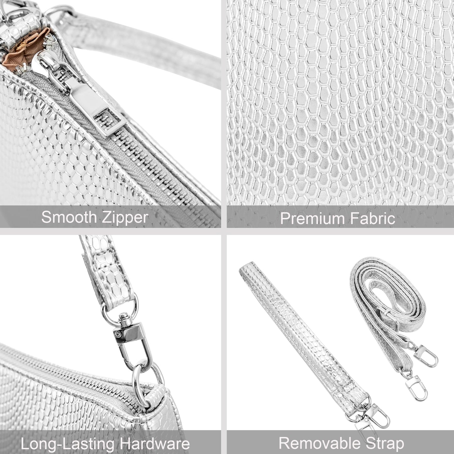 Retro Vegan Leather Shoulder Bag