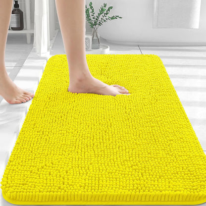 OLANLY Luxe Chenille Bath Mat - Quick Dry & Soft