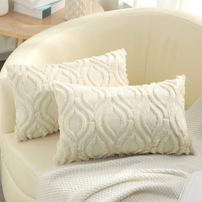 Farmhouse Faux Wool Pillow Covers