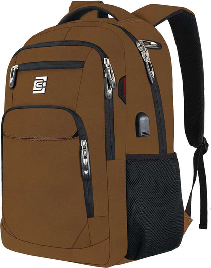 SecureSlim Laptop Backpack with USB & Water Resistance