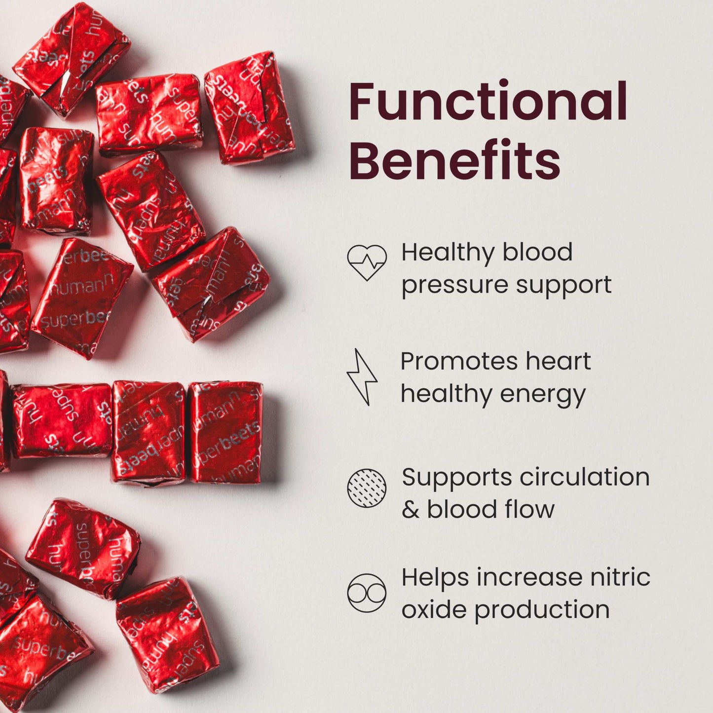 SuperBeets Heart Chews: Pomegranate Berry Boost