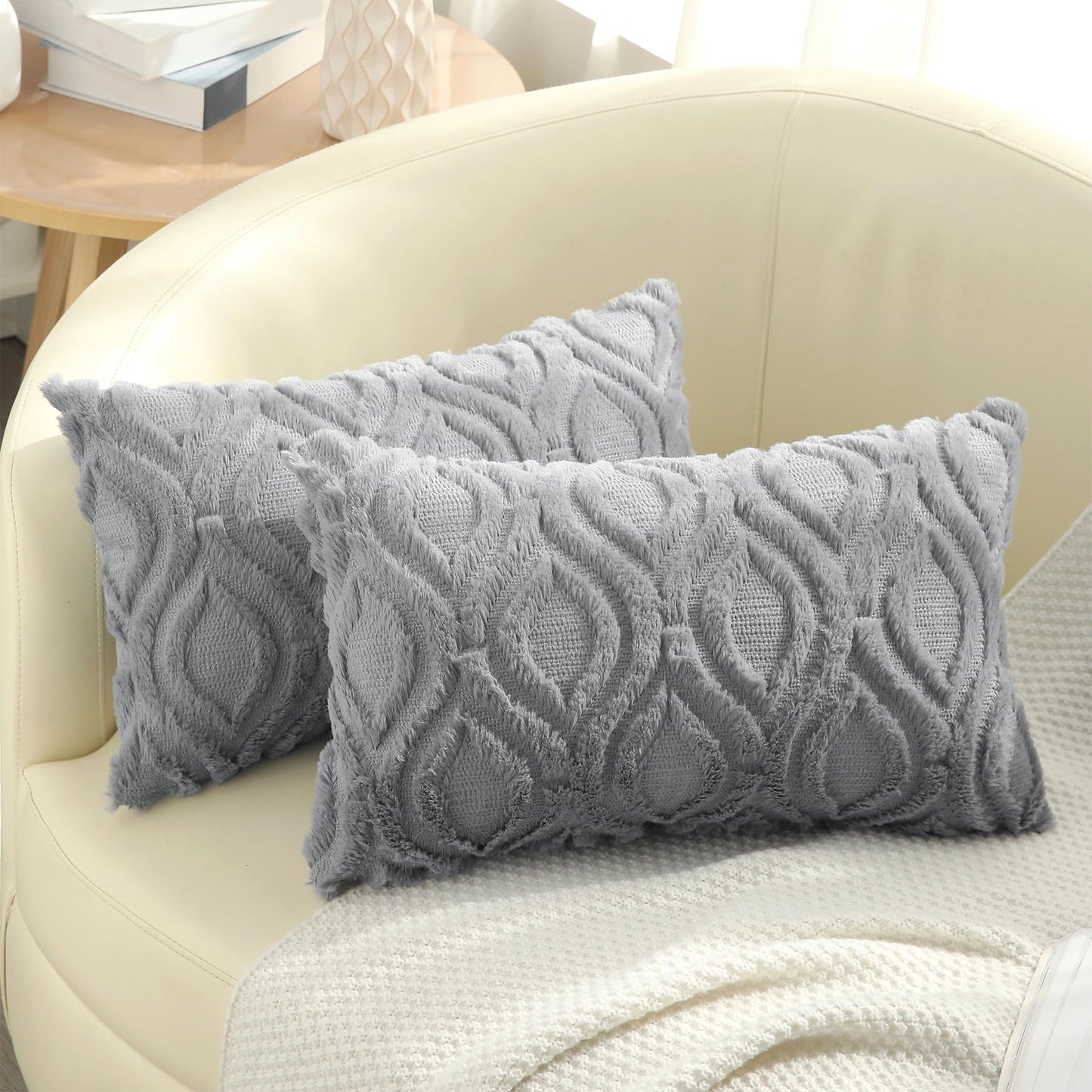 Farmhouse Faux Wool Pillow Covers