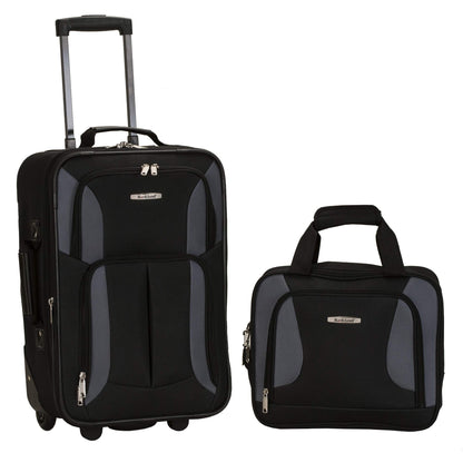 Rockland Expandable Dot Luggage Set - 2 Piece
