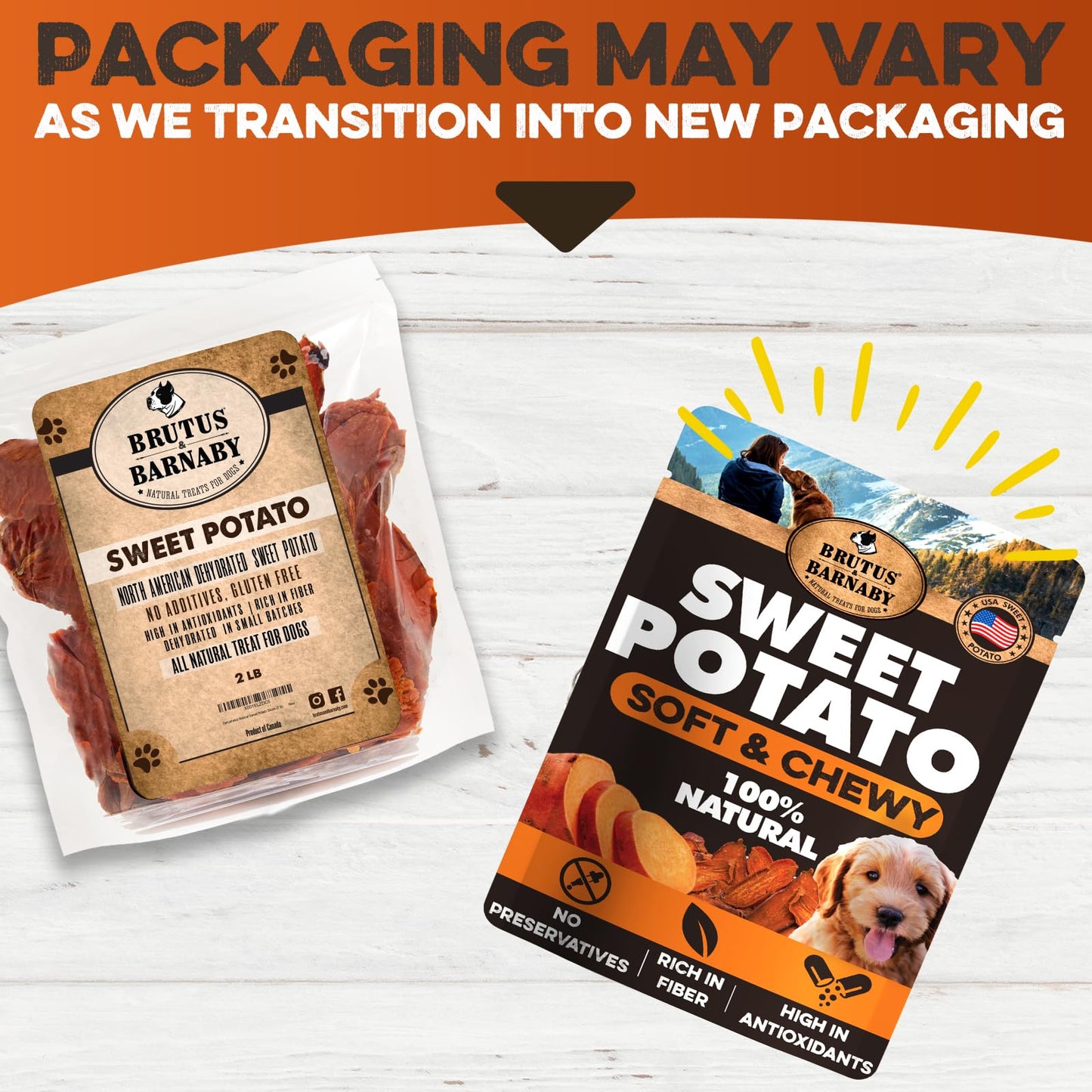 Brutus & Barnaby Sweet Potato Pup Delights