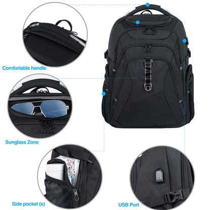KROSER XL Shield Backpack - RFID & Water-Repellent