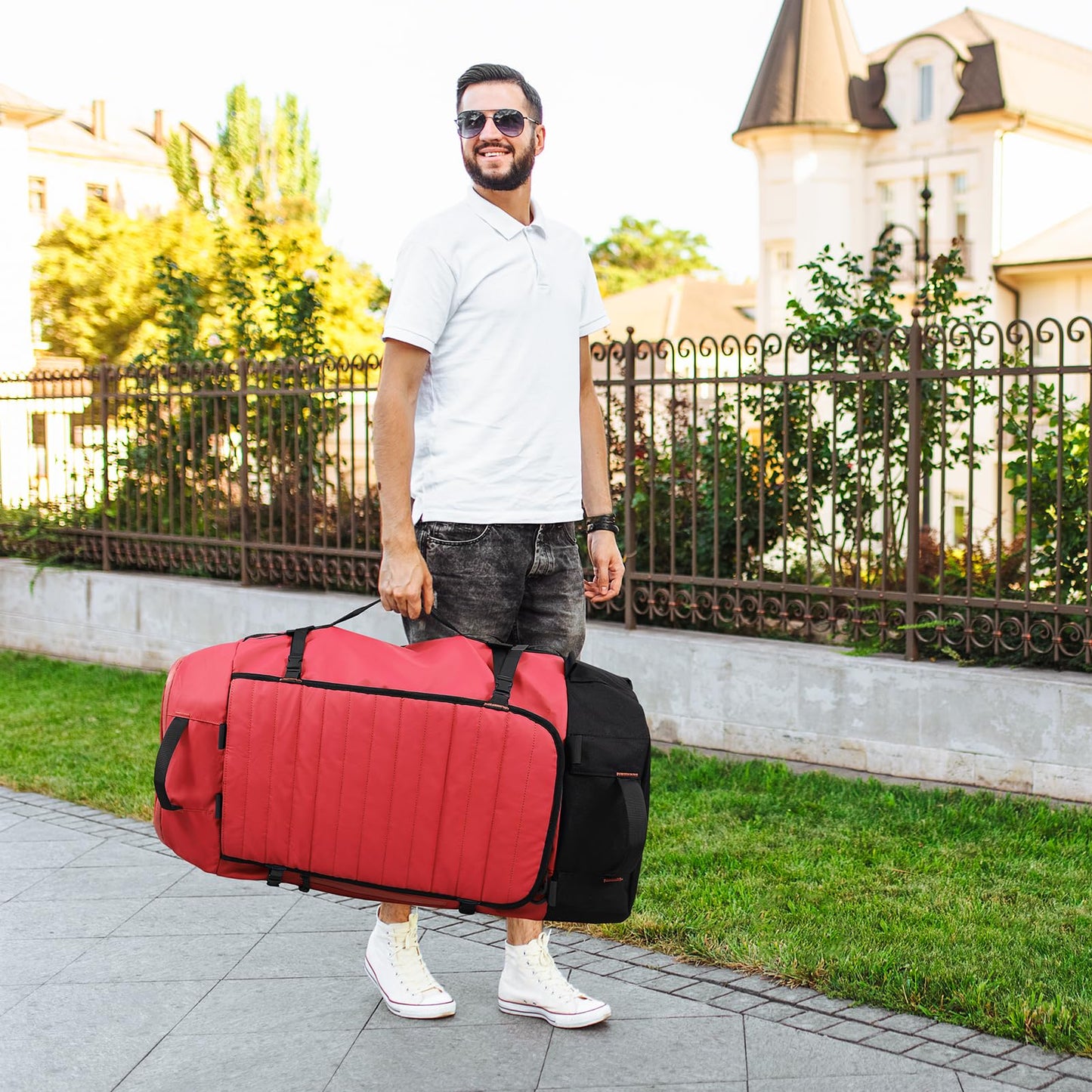 AquaRoll 29 Quilted Wheeled Duffle Backpack