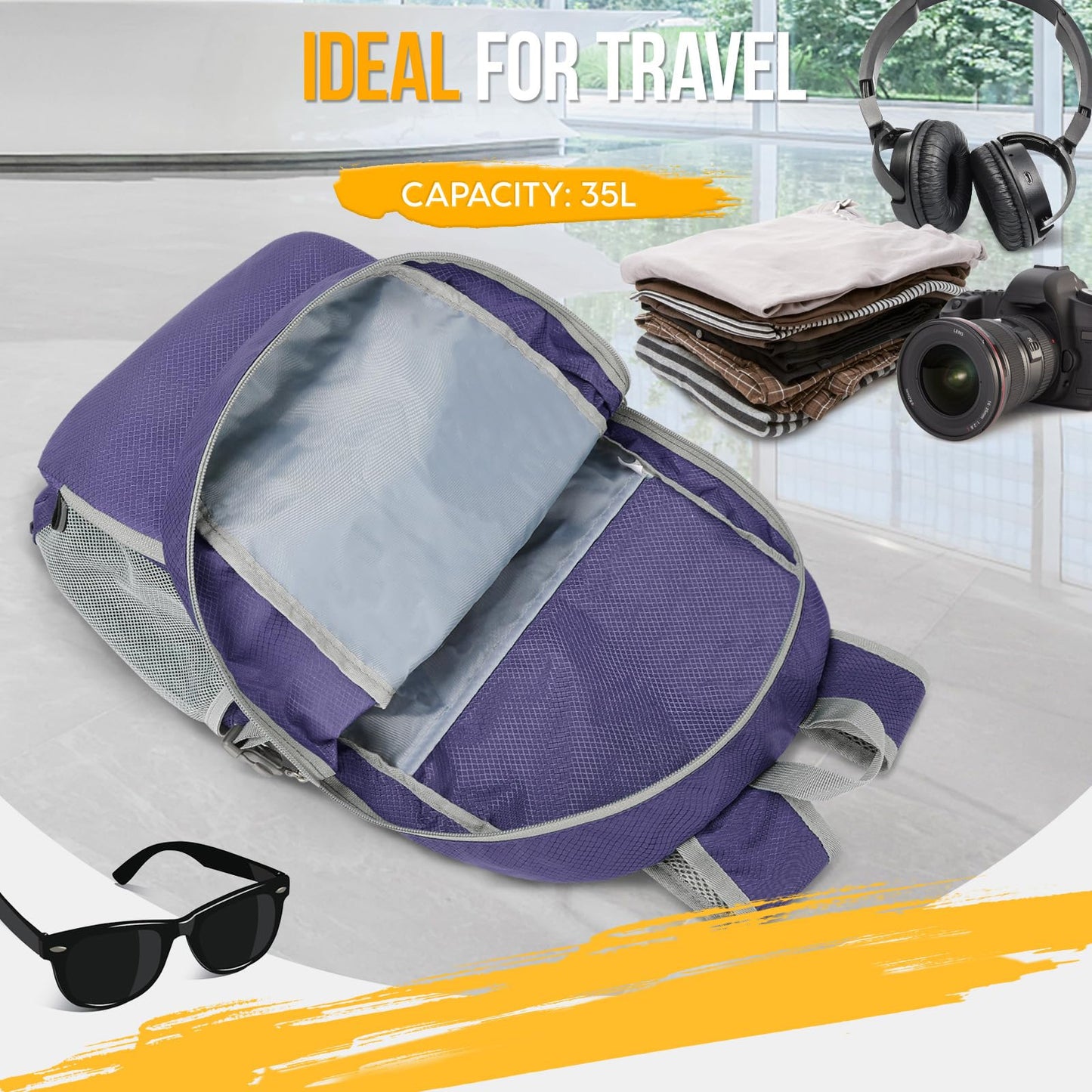 ZOMAKE 35L Compact Waterproof Hiking Backpack