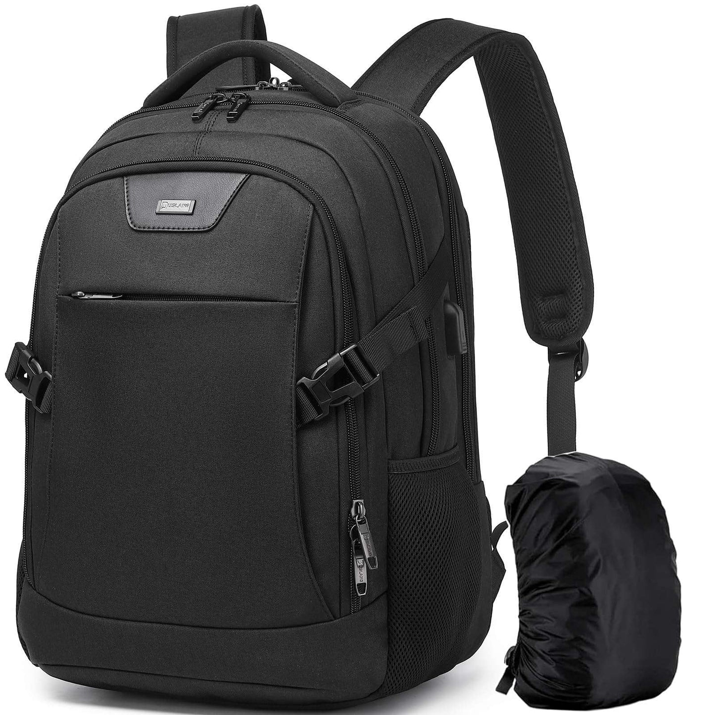 DUSLANG Travel Laptop Backpack with USB Port - Black